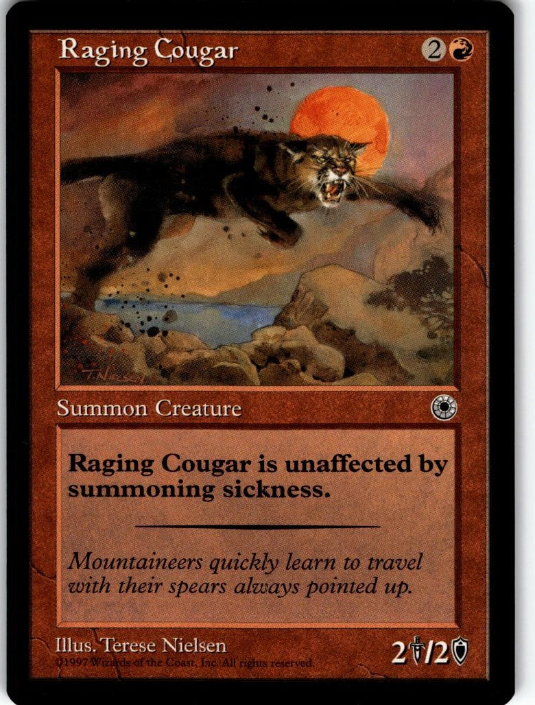 MTG Portal Raging Cougar