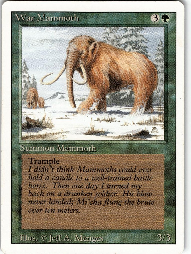 Revised Edition War Mammoth