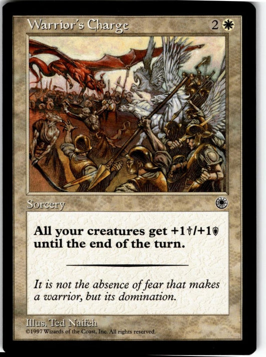MTG Portal Warrior's Charge (Flavor Text)