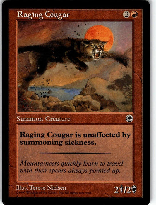 MTG Portal Raging Cougar