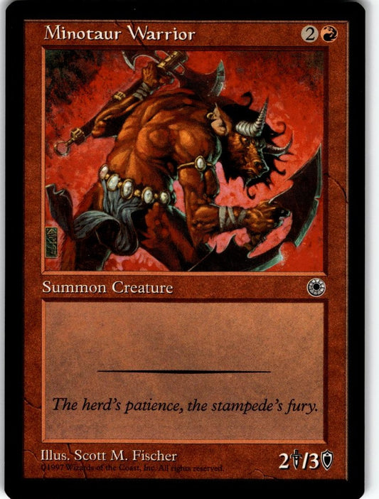 MTG Portal Minotaur Warrior