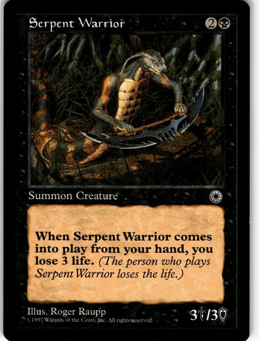 MTG Portal Serpent Warrior