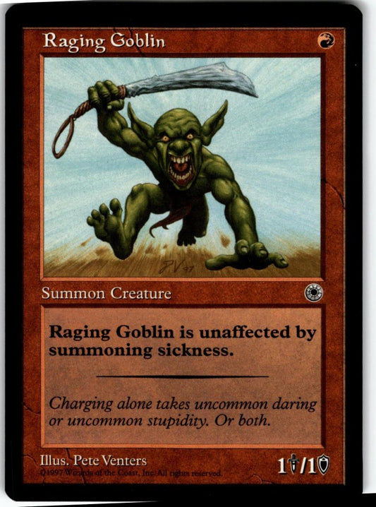 MTG Portal Raging Goblin