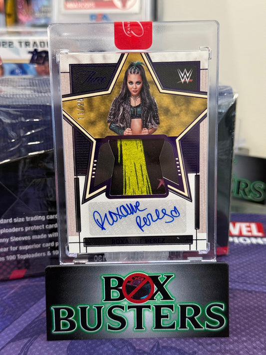 Roxanne Perez - 2024 Panini WWE Three Count - Superstar Swatches Autograph 11/25