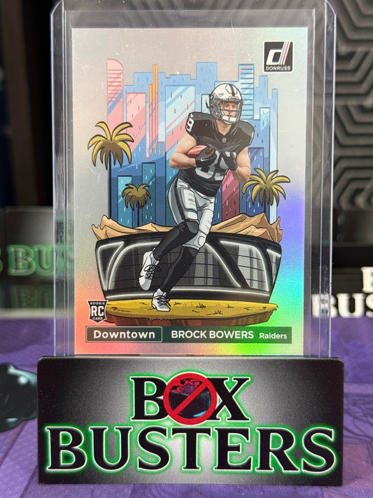 Brock Bowers - 2024 Panini Donruss Football - Downtown!